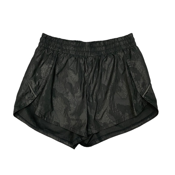 Athleta Pants - Athleta-Run Racer Camo Shorts ~ Black XS